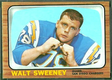 Walt Sweeney 1966 Topps football card Walt Sweeney 1966 Topps football card