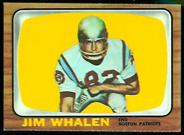 Jim Whalen 1966 Topps football card Jim Whalen 1966 Topps football card