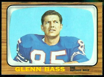 Glenn Bass 1966 Topps football card