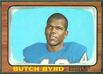 George Byrd 1966 Topps football card