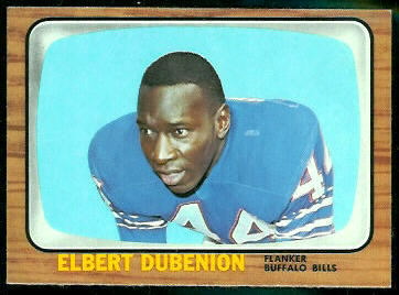 Elbert Dubenion 1966 Topps football card Elbert Dubenion 1966 Topps football card