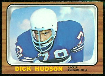 Dick Hudson 1966 Topps football card