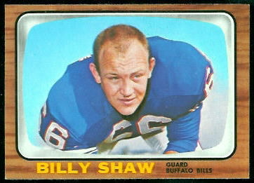 Billy Shaw 1966 Topps football card