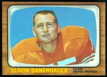 Eldon Danenhauer 1966 Topps football card