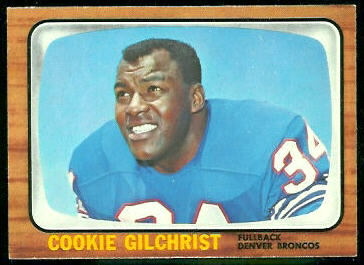 Cookie Gilchrist 1966 Topps football card Cookie Gilchrist 1966 Topps football card