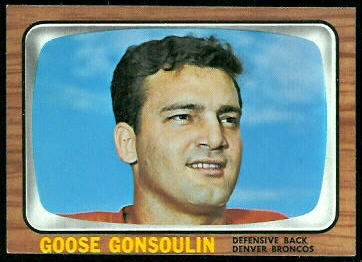 Goose Gonsoulin 1966 Topps football card