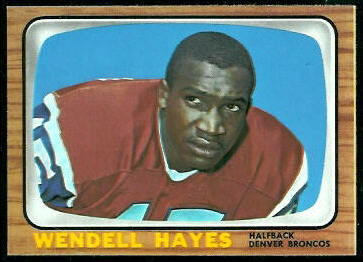 Wendell Hayes 1966 Topps football card