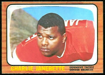 Charlie Janerette 1966 Topps football card