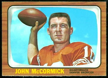 John McCormick 1966 Topps football card