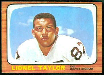 Lionel Taylor 1966 Topps football card