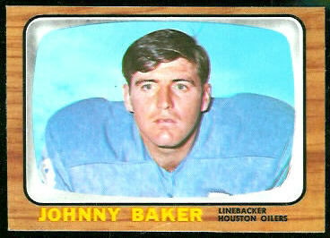 Johnny Baker 1966 Topps football card