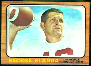 George Blanda 1966 Topps football card