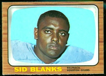 Sid Blanks 1966 Topps football card