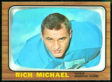 Rich Michael 1966 Topps football card