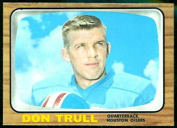 Don Trull 1966 Topps football card