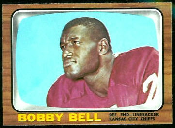 Bobby Bell 1966 Topps football card Bobby Bell 1966 Topps football card