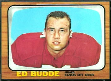 Ed Budde 1966 Topps football card