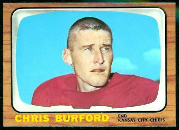 Chris Burford 1966 Topps football card