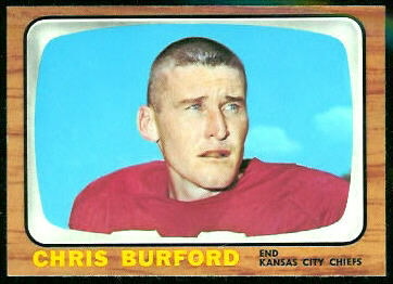 Chris Burford 1966 Topps football card Chris Burford 1966 Topps football card