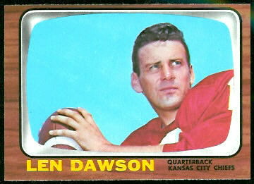 Len Dawson 1966 Topps football card