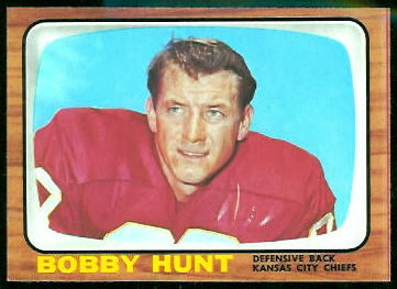 Bobby Hunt 1966 Topps football card
