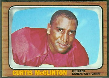 Curtis McClinton 1966 Topps football card Curtis McClinton 1966 Topps football card