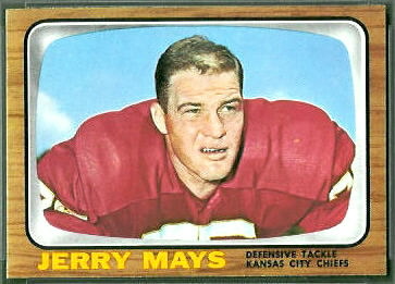 Jerry Mays 1966 Topps football card Jerry Mays 1966 Topps football card