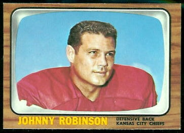 Johnny Robinson 1966 Topps football card