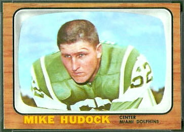 Mike Hudock 1966 Topps football card