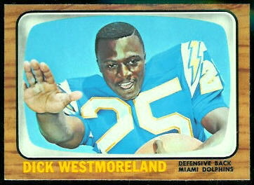 Dick Westmoreland 1966 Topps football card