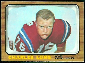 Charles Long 1966 Topps football card