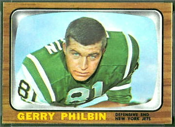 Gerry Philbin 1966 Topps football card