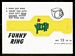 1966 Topps Funny Rings Yicch
