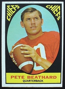Pete Beathard 1967 Milton Bradley football card