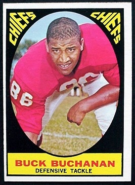 Buck Buchanan 1967 Milton Bradley football card Buck Buchanan 1967 Milton Bradley football card