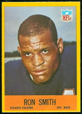 Ron Smith 1967 Philadelphia football card Ron Smith 1967 Philadelphia football card