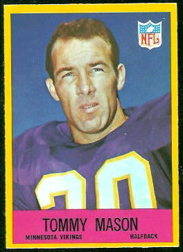 Tommy Mason 1967 Philadelphia football card