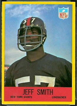 Jeff Smith 1967 Philadelphia football card