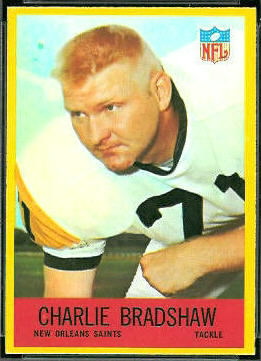 Charlie Bradshaw 1967 Philadelphia football card
