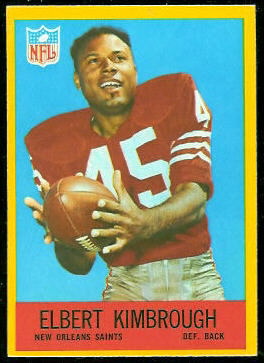 Elbert Kimbrough 1967 Philadelphia football card