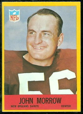 John Morrow 1967 Philadelphia football card