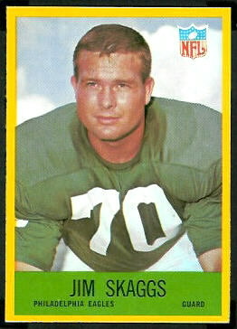 Jim Skaggs 1967 Philadelphia football card