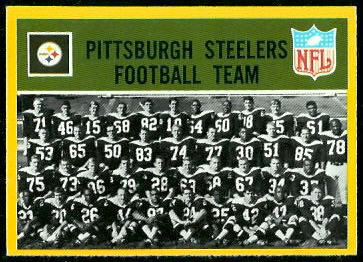 Pittsburgh Steelers Team 1967 Philadelphia football card