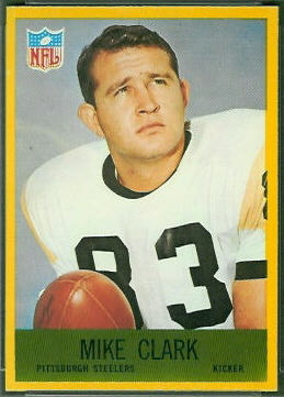 Mike Clark 1967 Philadelphia football card