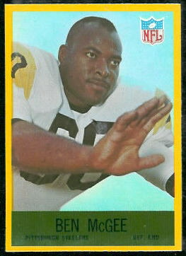 Ben McGee 1967 Philadelphia football card Ben McGee 1967 Philadelphia football card