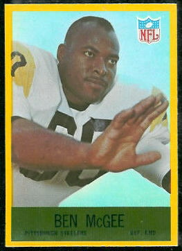 Ben McGee 1967 Philadelphia football card