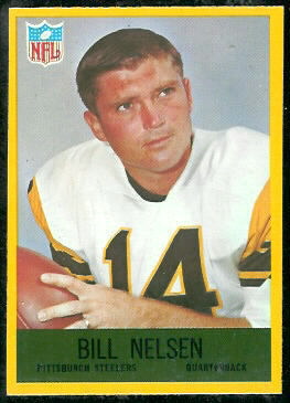 Bill Nelsen 1967 Philadelphia football card