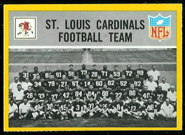 St. Louis Cardinals Team 1967 Philadelphia football card