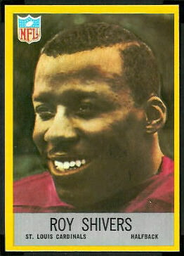 Roy Shivers 1967 Philadelphia football card