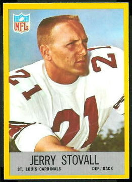 Jerry Stovall 1967 Philadelphia football card